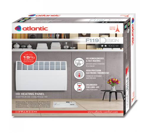 კონვექტორი ATLANTIC F119 DESIGN 2000W კონვექტორი ATLANTIC F119 DESIGN 2000W