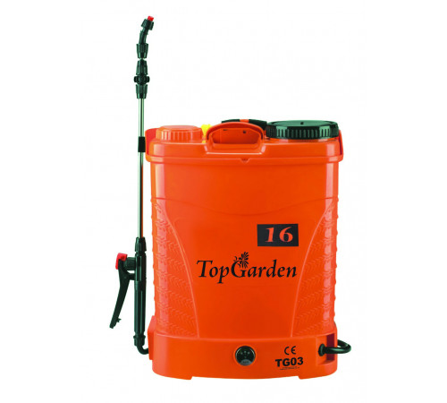 შესაწამლი აპარატი TOP GARDEN 380321 12V/8 Ah 16L შესაწამლი აპარატი TOP GARDEN 380321 12V/8 Ah 16L