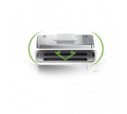 ტოსტერი BRAUN ID Breakfast HT5000WH ტოსტერი BRAUN ID Breakfast HT5000WH