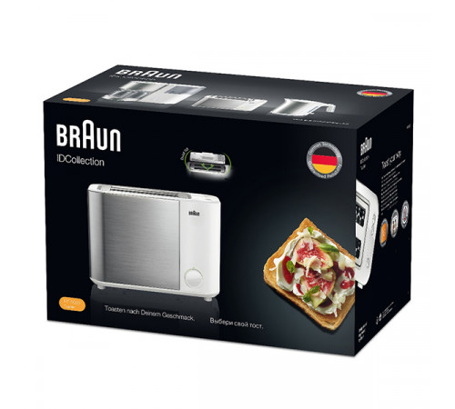 ტოსტერი BRAUN ID Breakfast HT5000WH ტოსტერი BRAUN ID Breakfast HT5000WH