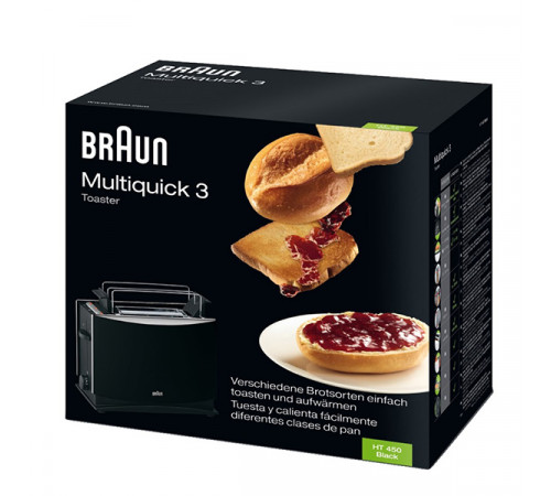 ტოსტერი BRAUN HT450 BK ტოსტერი BRAUN HT450 BK