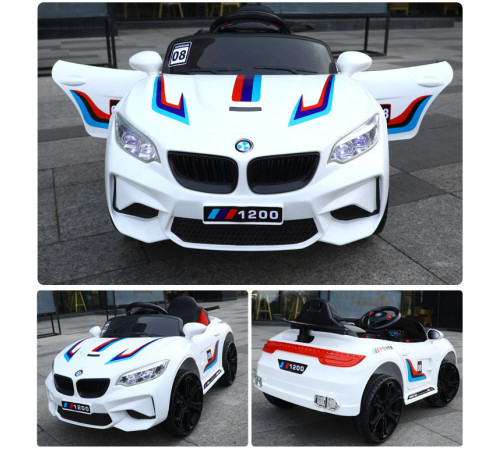 საბავშვო ელექტრო მანქანა BMW 1200 WHITE საბავშვო ელექტრო მანქანა BMW 1200 WHITE