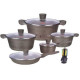 ქვაბების ნაკრები FESSLE GRANITO 10 PCS BROWN