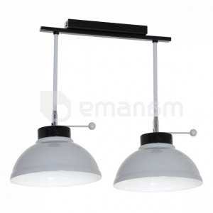 ჭაღი Luminex Factor grey 6164 2xE27/60W