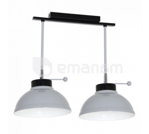ჭაღი Luminex Factor grey 6164 2xE27/60W ჭაღი Luminex Factor grey 6164 2xE27/60W