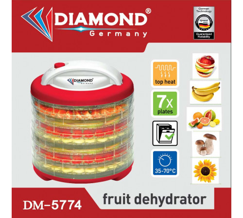 ხილის საშრობი DIAMOND DM-5774 ხილის საშრობი DIAMOND DM-5774