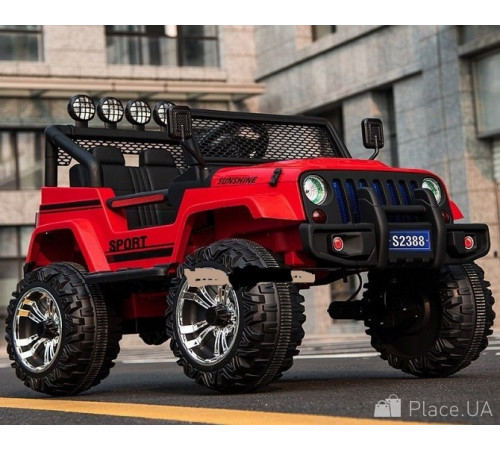ელექტრო მანქანა JEEP WRANGLER S2388 RED ელექტრო მანქანა JEEP WRANGLER S2388 RED