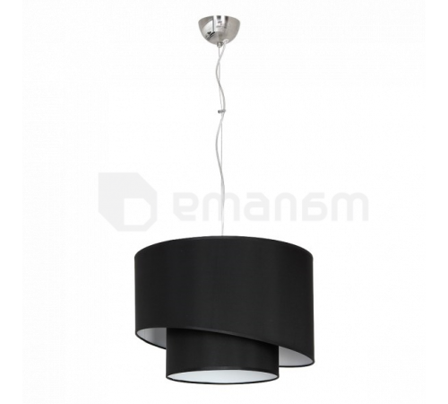 ჭაღი Luminex Shade double black 7003 1xE27/60W ჭაღი Luminex Shade double black 7003 1xE27/60W