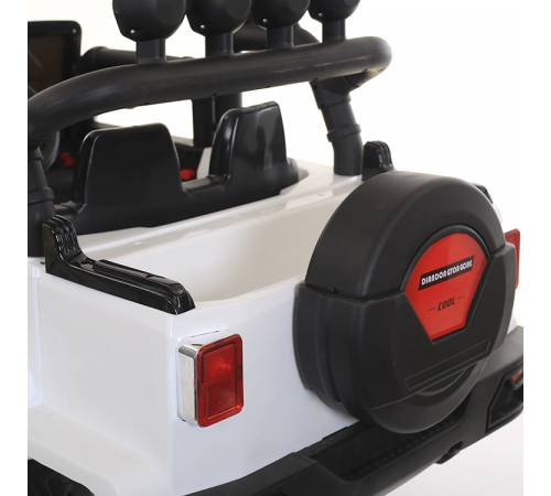 საბავშვო ელექტრო მანქანა JEEP BLK 8188 WHITE საბავშვო ელექტრო მანქანა JEEP BLK 8188 WHITE