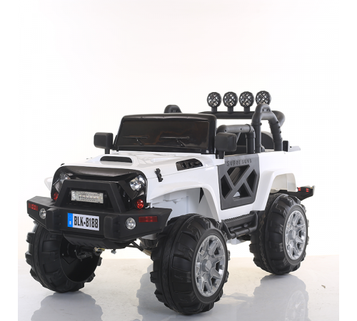 საბავშვო ელექტრო მანქანა JEEP BLK 8188 WHITE საბავშვო ელექტრო მანქანა JEEP BLK 8188 WHITE