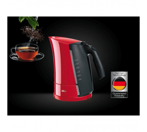 ელექტრო ჩაიდანი BRAUN WK300 RED ელექტრო ჩაიდანი BRAUN WK300 RED
