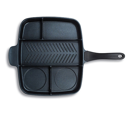 უნივერსალური ტაფა MESSI MASTER GRILL 38 CM GRANITE უნივერსალური ტაფა MESSI MASTER GRILL 38 CM GRANITE