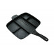 უნივერსალური ტაფა MESSI MASTER GRILL 38 CM GRANITE