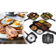 უნივერსალური ტაფა MESSI MASTER GRILL 38 CM GRANITE