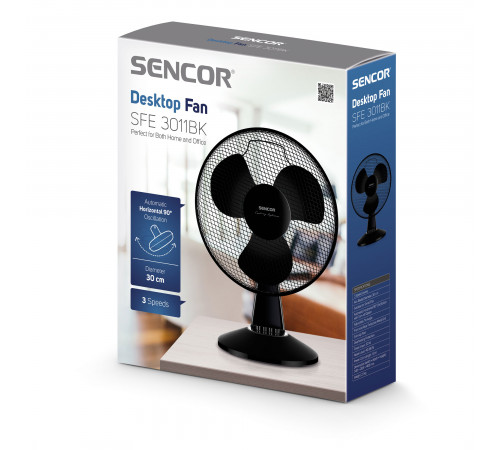 ვენტილატორი SENCOR SFE 3011BK ვენტილატორი SENCOR SFE 3011BK