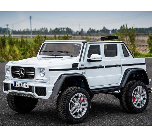 საბავშვო ელექტრო მანქანა MERCEDES MAYBACH G650 WHITE საბავშვო ელექტრო მანქანა MERCEDES MAYBACH G650 WHITE