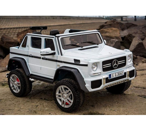 საბავშვო ელექტრო მანქანა MERCEDES MAYBACH G650 WHITE საბავშვო ელექტრო მანქანა MERCEDES MAYBACH G650 WHITE