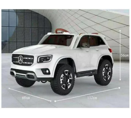 საბავშვო ელექტრო მანქანა MERCEDES BENZ GLB 1201 WHITE საბავშვო ელექტრო მანქანა MERCEDES BENZ GLB 1201 WHITE