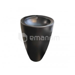 ხელსაბანი-მონობლოკი ESERO 901-MATT Black 500X500x840