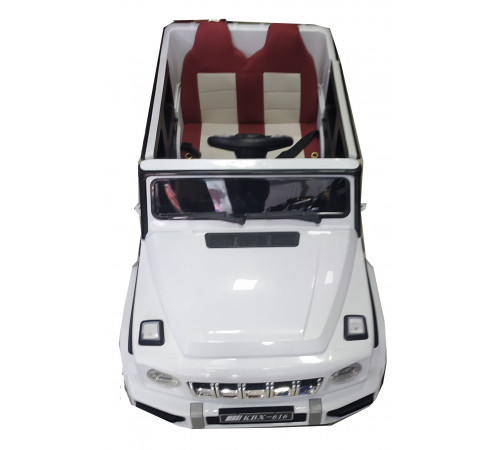 ელექტრო მანქანა JEEP KBX 616 WHITE ელექტრო მანქანა JEEP KBX 616 WHITE