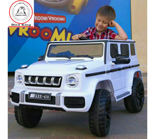 ელექტრო მანქანა JEEP KBX 616 WHITE ელექტრო მანქანა JEEP KBX 616 WHITE