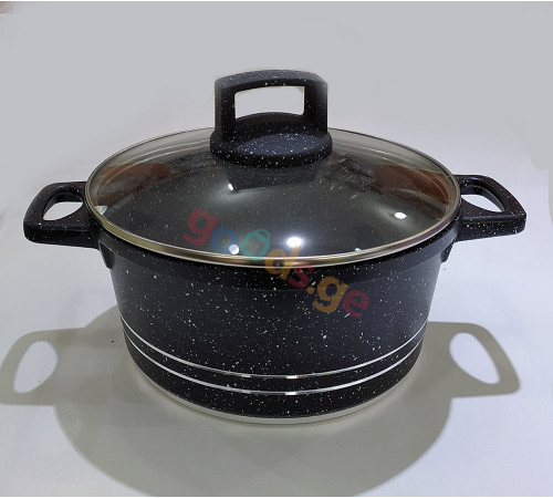 გრანიტის ქვაბები UAKEEN BLACK 5 PCS VK 20 გრანიტის ქვაბები UAKEEN BLACK 5 PCS VK 20