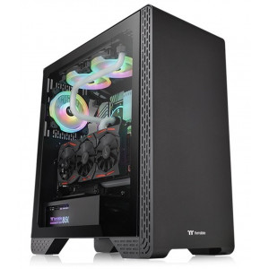 ქეისი Thermaltake Mid-Tower S300 Tempered Glass Mid-Tower (CA-1P5-00M1WN-00)