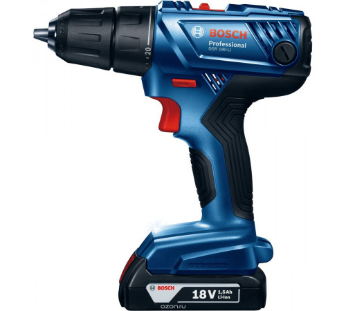 სახრახნისი BOSCH GSR 180-LI (06019F8100) სახრახნისი BOSCH GSR 180-LI (06019F8100)