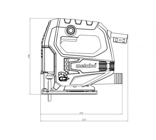 ბეწვა ხერხი METABO STEB 65 QUICK 450W ბეწვა ხერხი METABO STEB 65 QUICK 450W
