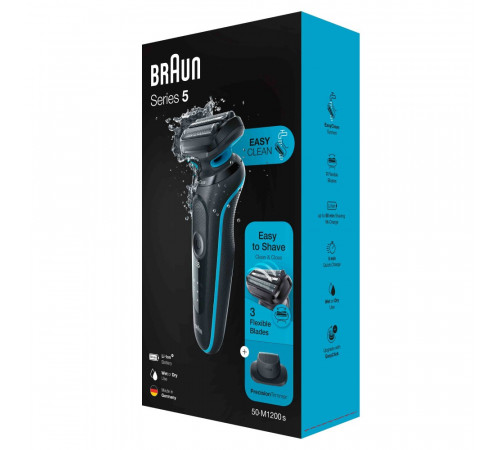 წვერსაპარსი BRAUN 50-M1200s SERIES 5 წვერსაპარსი BRAUN 50-M1200s SERIES 5