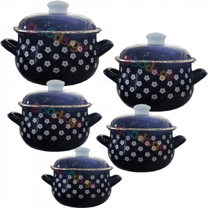 ქვაბების ნაკრები INFINITY BLUE 5 PCS