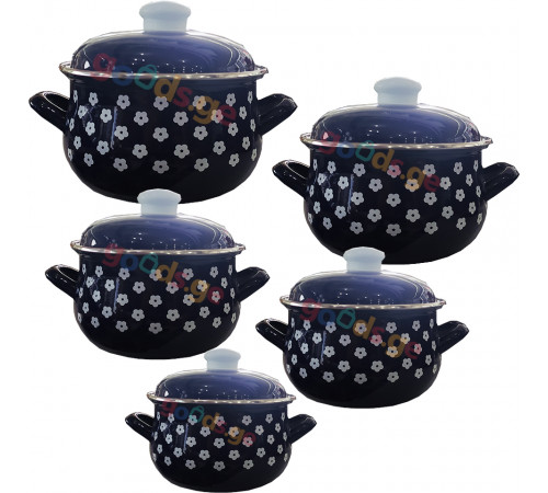 ქვაბების ნაკრები INFINITY BLUE 5 PCS ქვაბების ნაკრები INFINITY BLUE 5 PCS