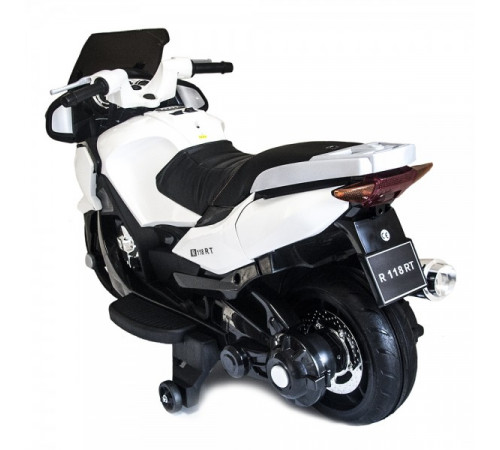 საბავშვო ელექტრო მოტოციკლი HARLEY BELLA HZB-118 WHITE საბავშვო ელექტრო მოტოციკლი HARLEY BELLA HZB-118 WHITE
