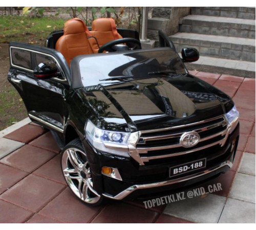საბავშვო ელექტრო მანქანა TOYOTA LAND CRUISER BSD 188 BLACK საბავშვო ელექტრო მანქანა TOYOTA LAND CRUISER BSD 188 BLACK