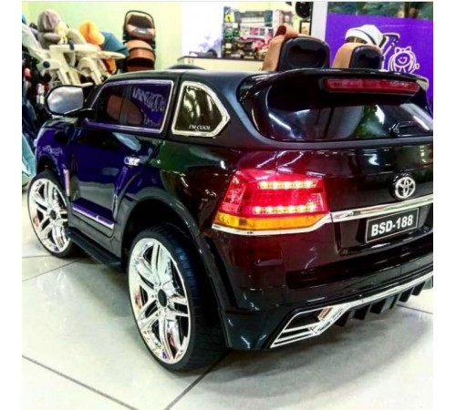 საბავშვო ელექტრო მანქანა TOYOTA LAND CRUISER BSD 188 BLACK საბავშვო ელექტრო მანქანა TOYOTA LAND CRUISER BSD 188 BLACK