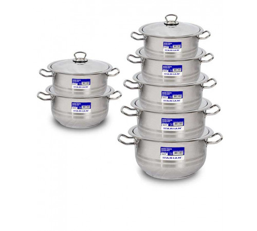 ქვაბების ნაკრები ARIAN CASTRO 14 PCS ქვაბების ნაკრები ARIAN CASTRO 14 PCS