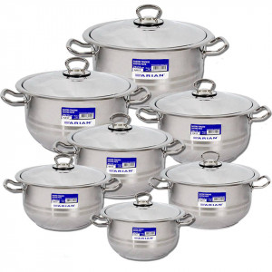 ქვაბების ნაკრები ARIAN CASTRO 14 PCS