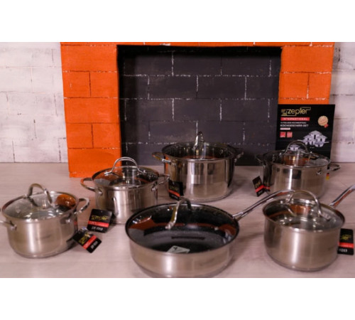 ქვაბების ნაკრები ZEPTER ZP 4333 12 PCS ქვაბების ნაკრები ZEPTER ZP 4333 12 PCS