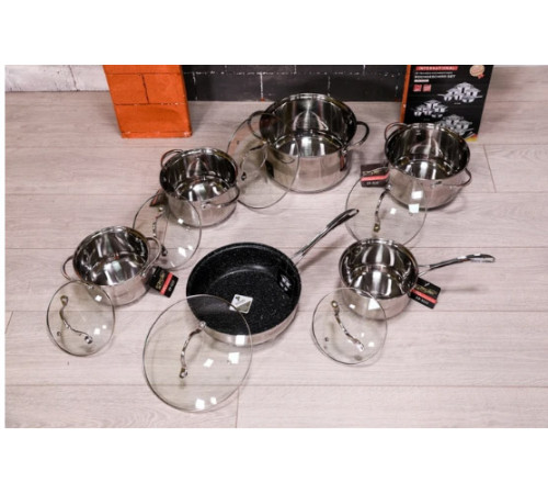 ქვაბების ნაკრები ZEPTER ZP 4333 12 PCS ქვაბების ნაკრები ZEPTER ZP 4333 12 PCS
