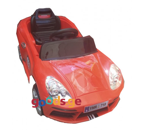 საბავშვო ელექტრო მანქანა PORSCHE YMR 718 RED საბავშვო ელექტრო მანქანა PORSCHE YMR 718 RED