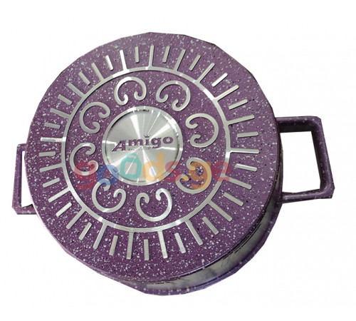 ქვაბების ნაკრები AMIGO 5 PCS VIOLET ქვაბების ნაკრები AMIGO 5 PCS VIOLET