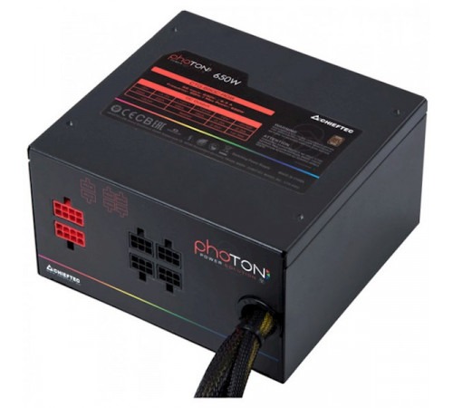 კვების ბლოკი CHIEFTEC RETAIL Photon CTG-650C-RGB კვების ბლოკი CHIEFTEC RETAIL Photon CTG-650C-RGB