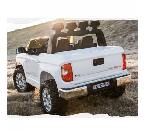 საბავშვო ელექტრო მანქანა TOYOTA TUNDRA WHITE საბავშვო ელექტრო მანქანა TOYOTA TUNDRA WHITE