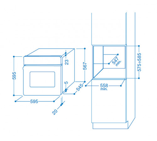 ღუმელი INDESIT FGIM K (IX) S ღუმელი INDESIT FGIM K (IX) S