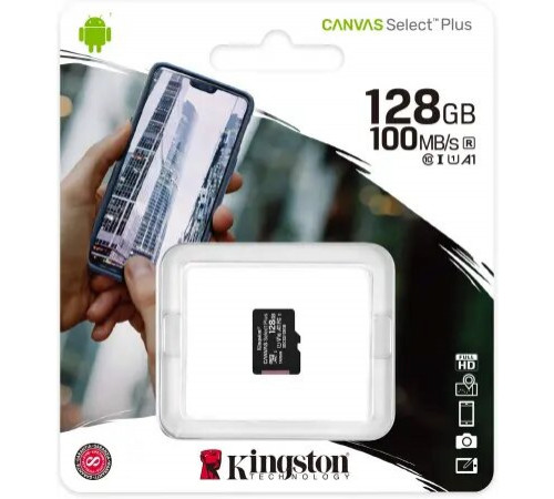 ფლეშ მეხსიერება Kingston 128GB (Single pack w/o adapter) ფლეშ მეხსიერება Kingston 128GB (Single pack w/o adapter)