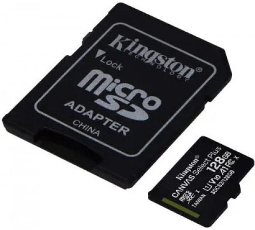 ფლეშ მეხსიერება Kingston 128GB Card + Adapter ფლეშ მეხსიერება Kingston 128GB Card + Adapter