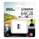 ფლეშ მეხსიერება Kingston 64GB Card Only (SDCE/64GB)