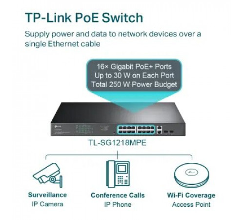 სვიჩი TL-SG1218MPE, TP-Link, 18-Port Gigabit Easy Smart 18-Port Gigabit Easy Smart სვიჩი TL-SG1218MPE, TP-Link, 18-Port Gigabit Easy Smart 18-Port Gigabit Easy Smart