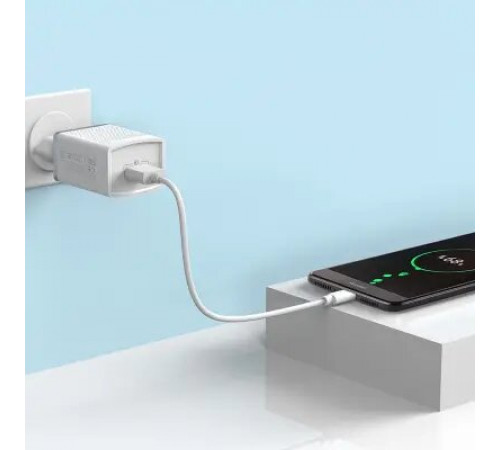 მობილურის დამტენი HOCO C42A 18W white
