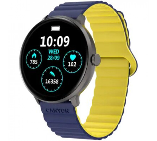სმარტ საათი CANYON Jacky SW-69 Blue Yellow (CNS-SW69BL) სმარტ საათი CANYON Jacky SW-69 Blue Yellow (CNS-SW69BL)